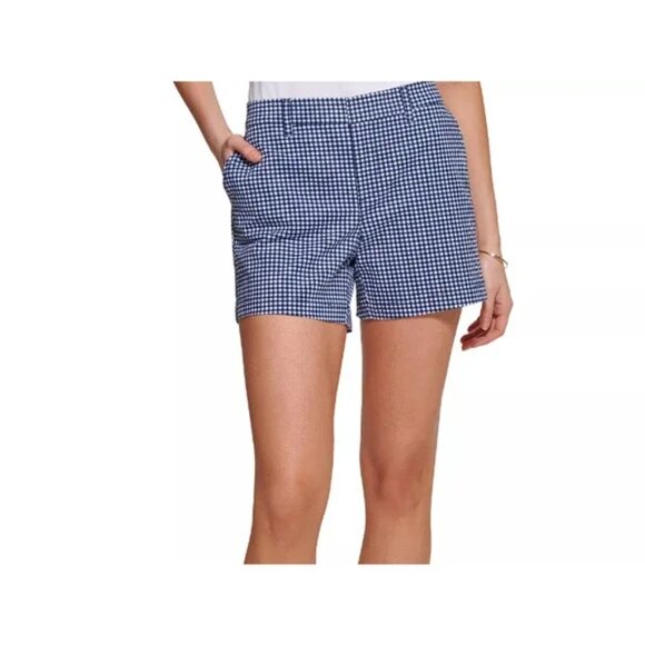 Tommy Hilfiger Checked Print blue and white shorts Sz: 16 - Picture 1 of 9